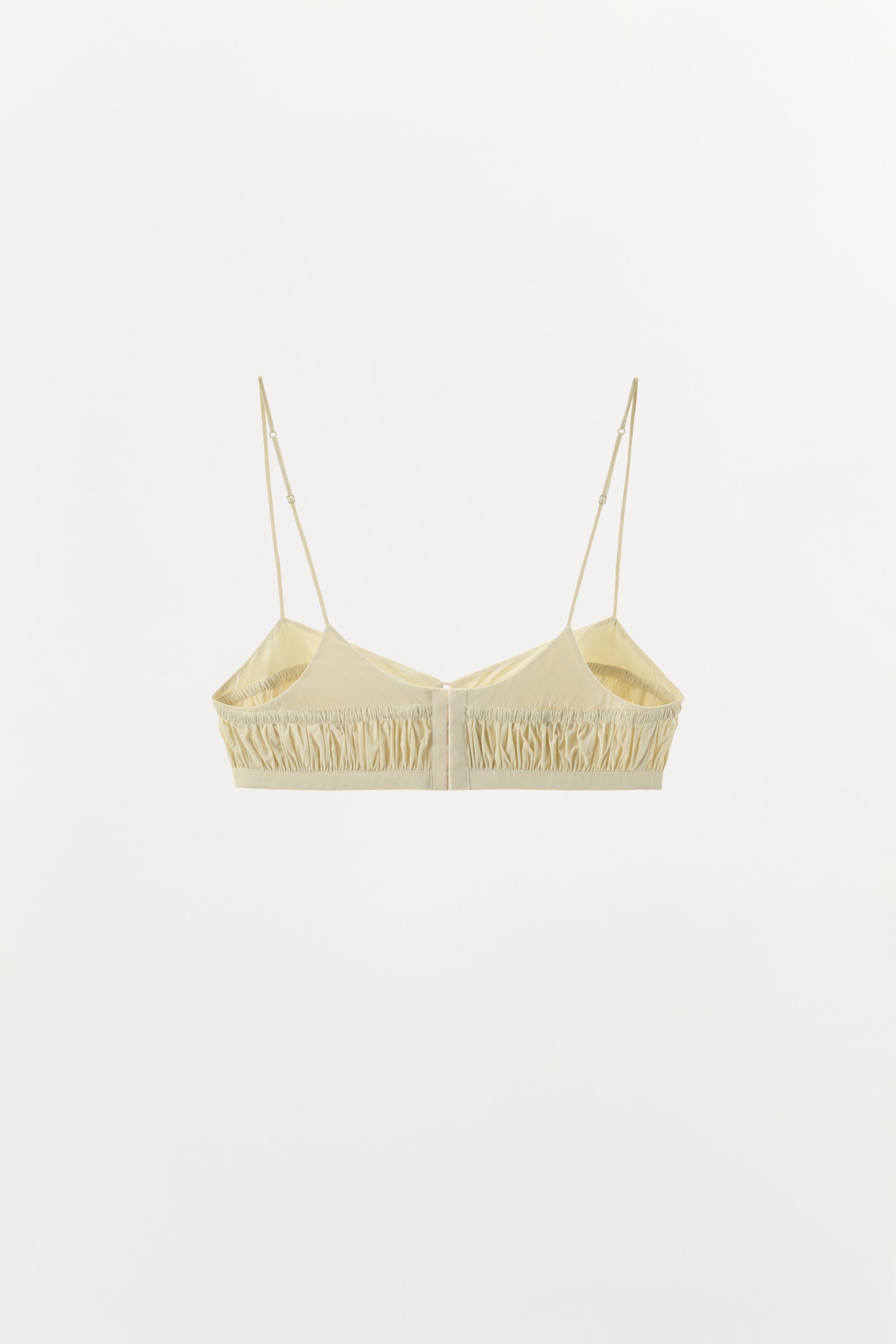 POLYAMIDE BLEND GATHERED BRA